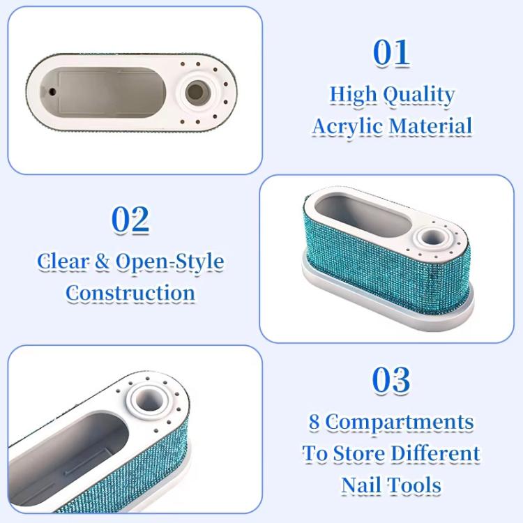 Manicure File Small Storage Case Manicure Machine Accessories File Heads Universal Storage Tool B