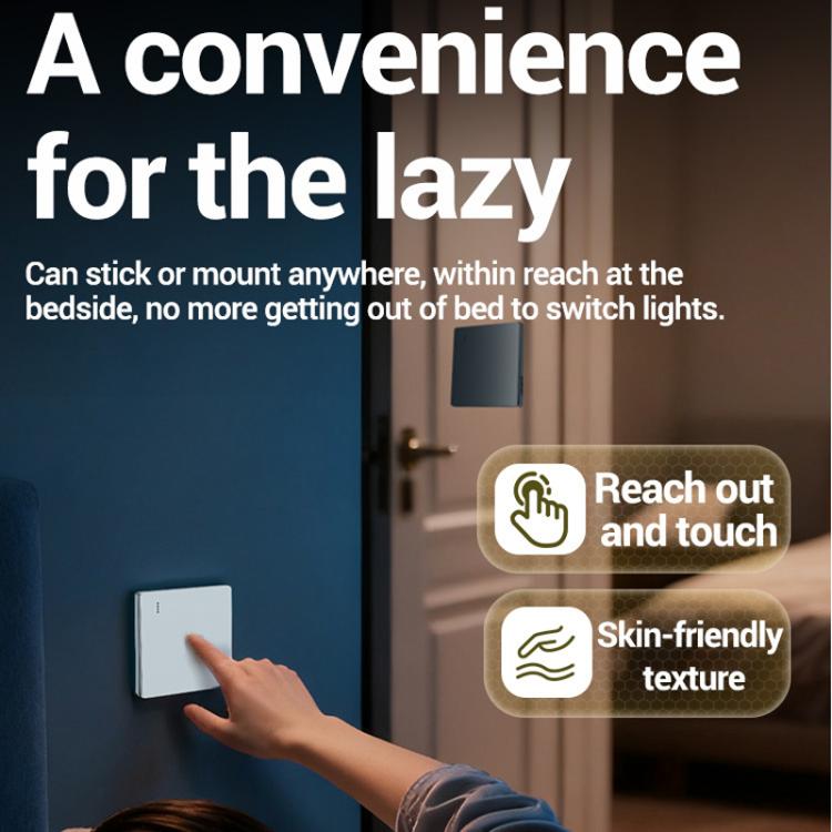 ANENG Remote Control Wireless Smart Home Lighting Panel, One-Gang, Two-Gang, Three-Gang