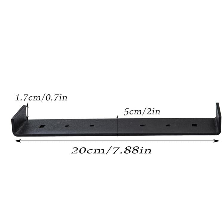Heavy Iron Mailbox Mounting Bracket Supports Large Mailboxes Up To 8-Inch Wide, 200x50x17mm
