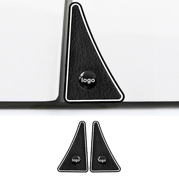 1pair Universal Car Door Corner Bumper Guards Anti-Scratch Decorative Stickers