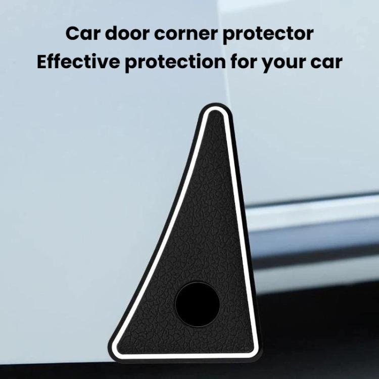 1pair Universal Car Door Corner Bumper Guards Anti-Scratch Decorative Stickers