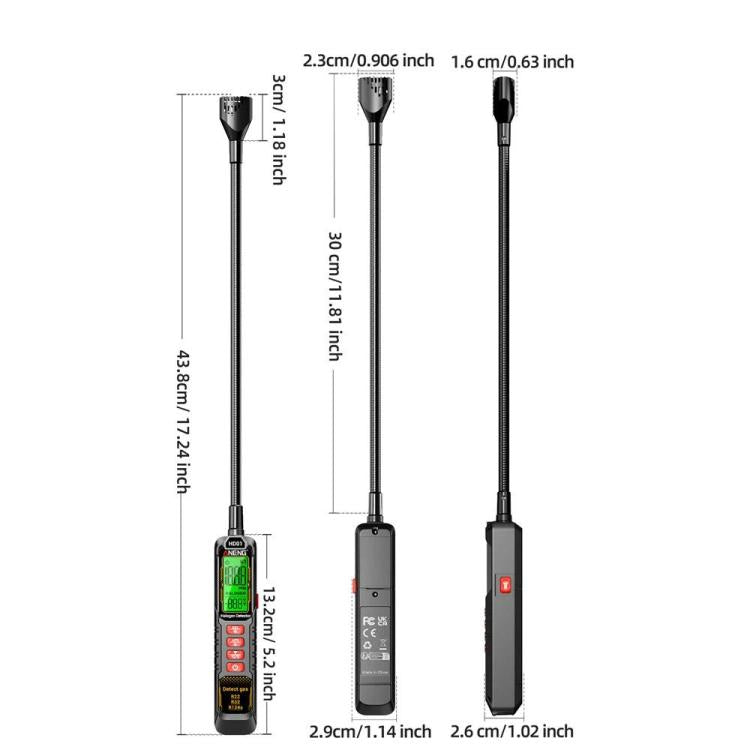 ANENG Air Conditioner Refrigerant Car Halogen Leak Detector, Battery, Rechargeable