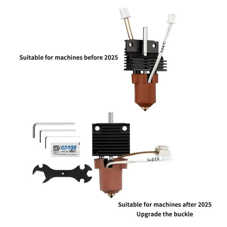For Creality K1 / K1C / K1 Max Ceramic Hot End Kit High Flow Printer Accessory, 0.2mm, 0.4mm, 0.6mm, 0.8mm, Without Heatsink 0.2mm, Without Heatsink 0.4mm, Without Heatsink 0.6mm, Without Heatsink 0.8mm, 0.2mm For Machines After 2025                   ...