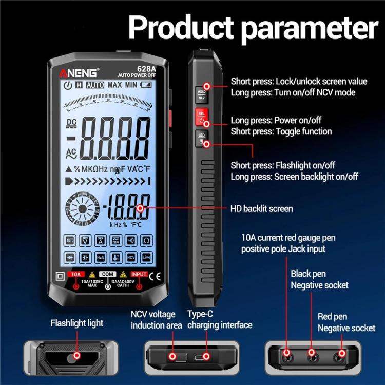 ANENG Fully Automatic Intelligent Digital Multimeter For Electrical Engineering