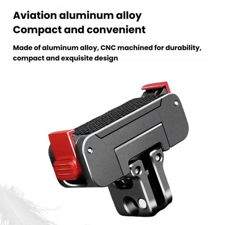Aluminum Alloy Magnetic Rotating Quick-Release Mount Action Camera Accessories, For Osmo Action 5 Pro / 4 / 3, For Osmo Action 6 / Nano