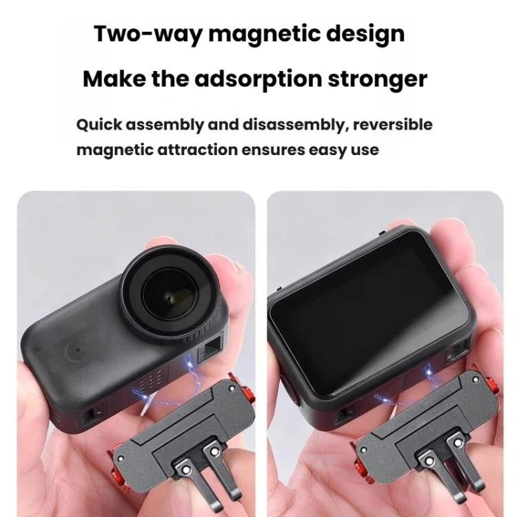 Aluminum Alloy Magnetic Rotating Quick-Release Mount Action Camera Accessories, For Osmo Action 5 Pro / 4 / 3, For Osmo Action 6 / Nano