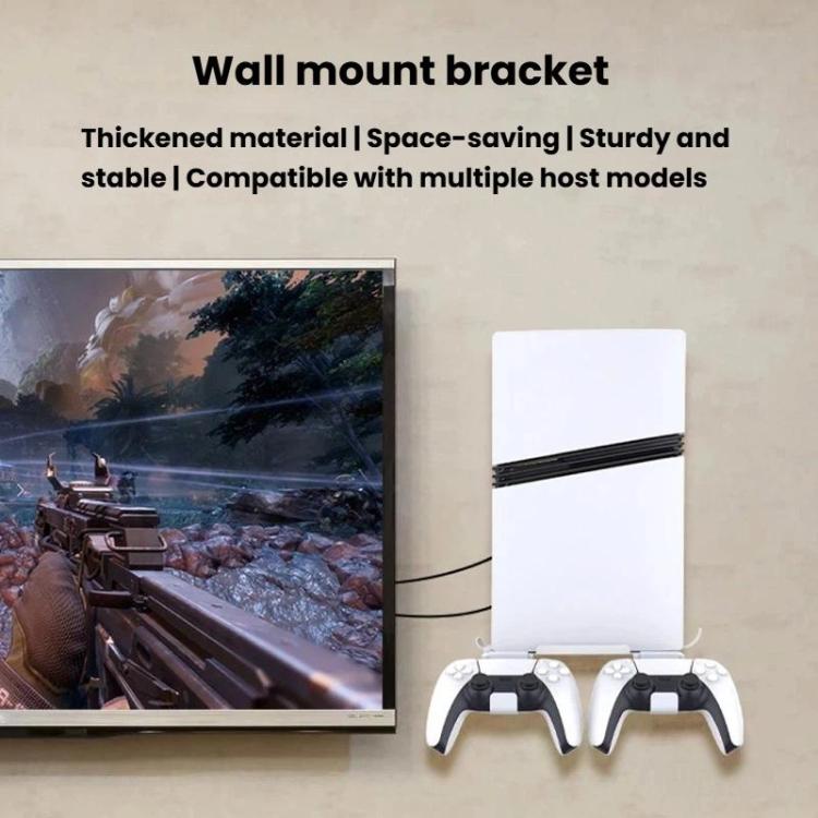 PGTECH GP-531 For PS5 Pro / PS5 Slim Wall Mount Game Console Organizer Rack