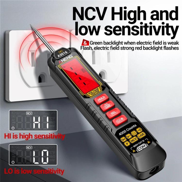 ANENG Digital Intelligent Car Repair Pen Multimeter, A3016 Lithium Battery, A3015 Battery