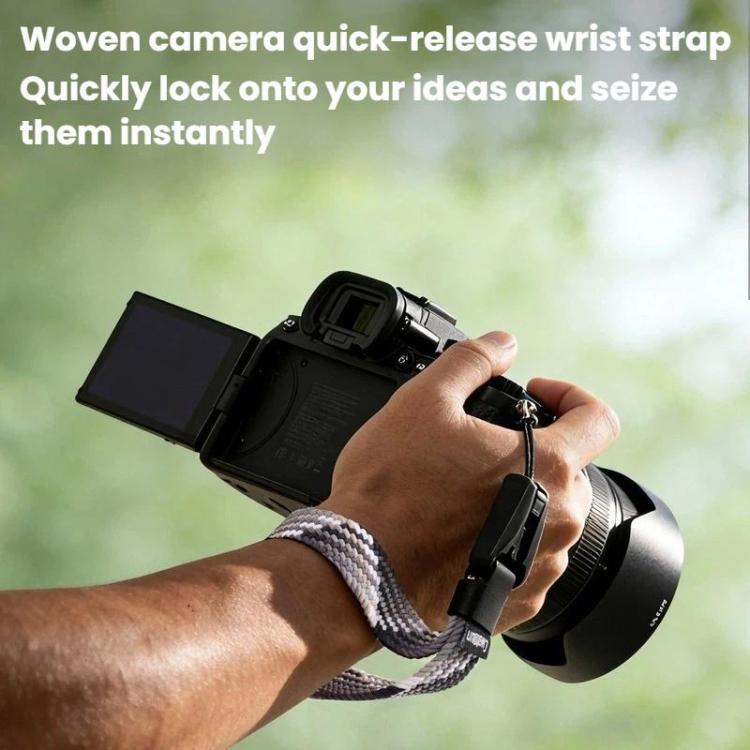 Cwatcun D268 Camera Wrist Strap Lightweight Quick-Release Braided Strap, D268
