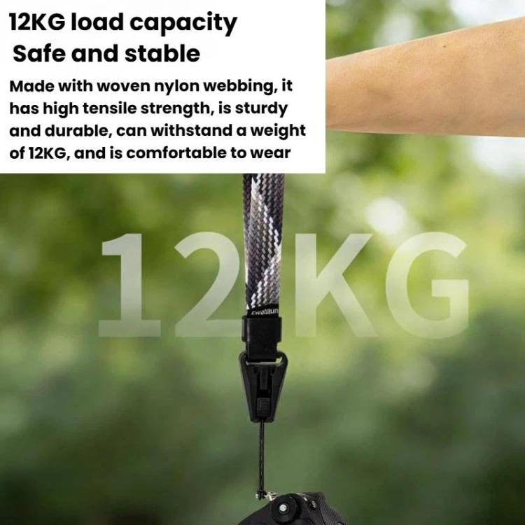 Cwatcun D268 Camera Wrist Strap Lightweight Quick-Release Braided Strap, D268
