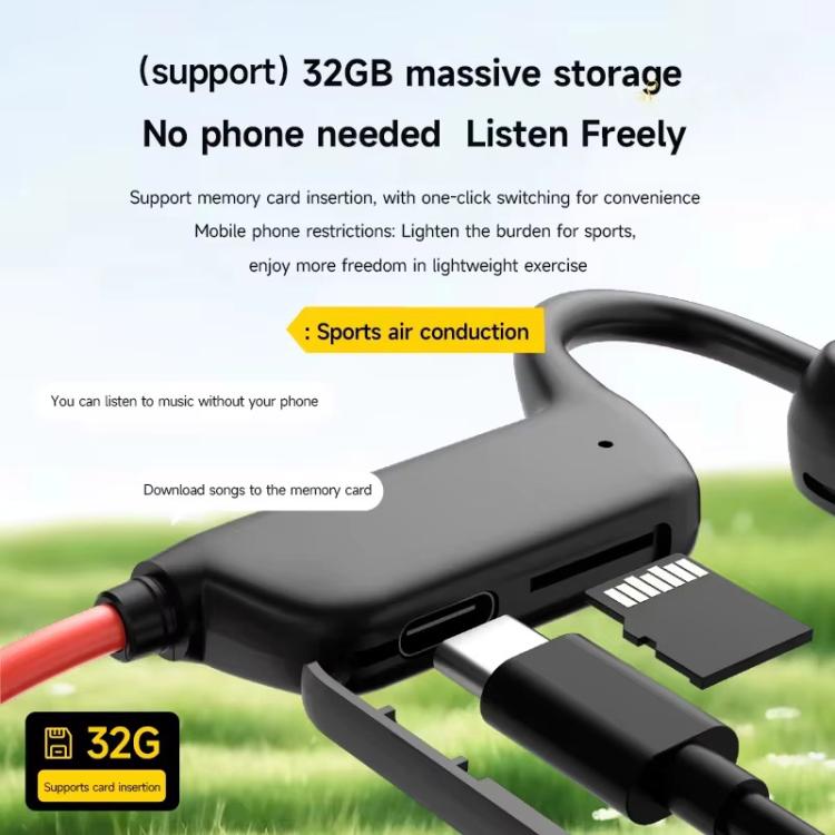 X1 Air-Conduction Bluetooth Earphones Running Exercise Waterproof Over-Ear Earphones