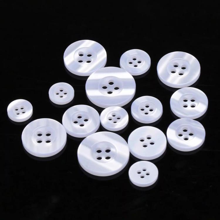 100pcs Pearlescent Resin 4-Hole Buttons Round Decorative Buttons For Shirt Cuffs, Wide Edge 1cm, Wide Edge 1.15cm, Wide Edge 1.25cm, Wide Edge 1.5cm, Wide Edge 1.8cm, Wide Edge 2cm, Fine Edge 1cm, Fine Edge 1.15cm, Fine Edge 1.25cm, Fine Edge 1.5cm    ...