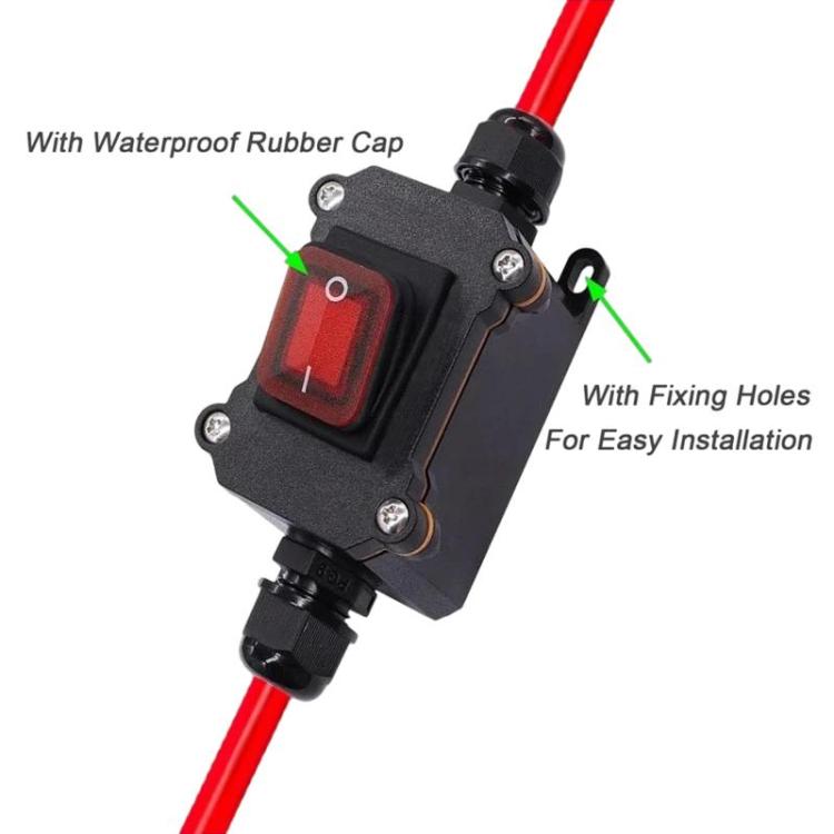 Car Rocker Power Switch IP67 Waterproof Junction Box, IP67 Waterproof Junction Box