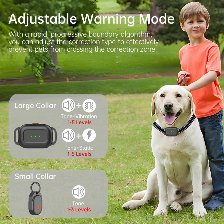 F600 Outdoor Pet Wired Electric Dog Fence 10-Level Precision Boundary Control, F600