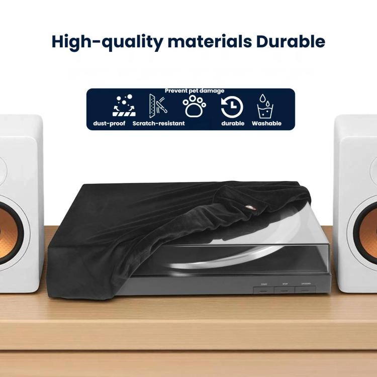 For Sony PS-LX310BT Vinyl Record Player Dust Cover Short-Pile Fleece Stretch Cover, PS-LX310BT Cover