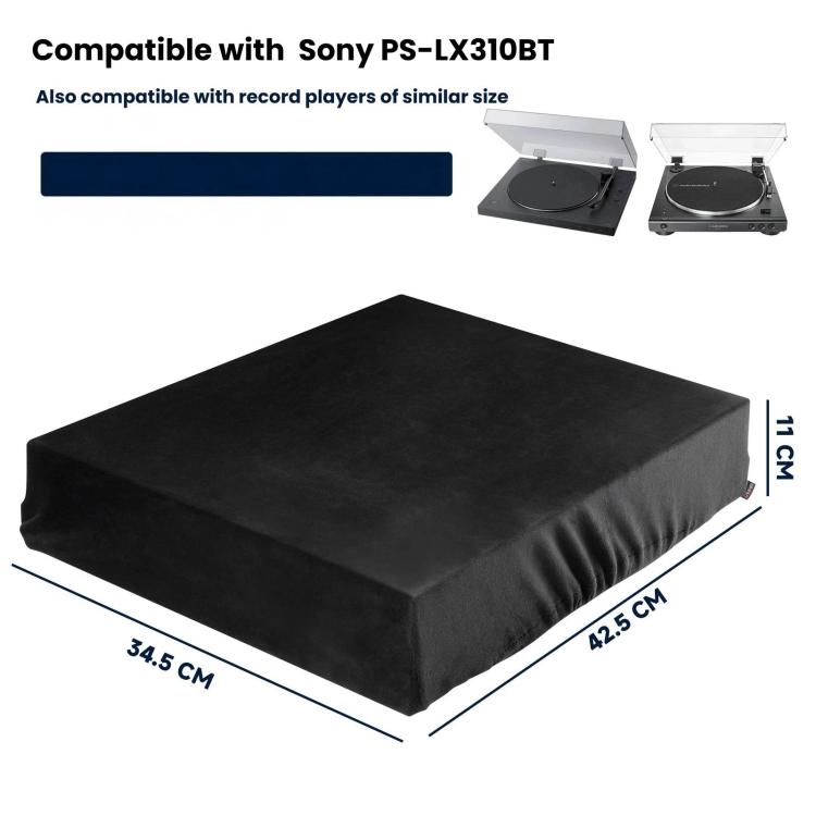 For Sony PS-LX310BT Vinyl Record Player Dust Cover Short-Pile Fleece Stretch Cover, PS-LX310BT Cover