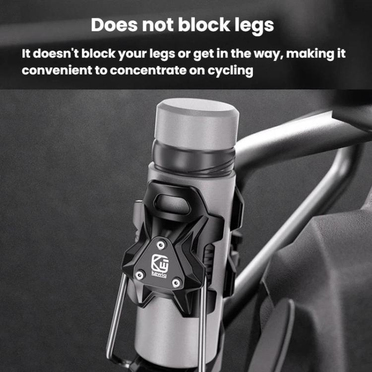 Adaptive Anti-Slip Water Bottle Holder For Motorcycles & Bicycles 360-Degree Rotating Anti-Theft Cup Holder, Kewig SHJ-6