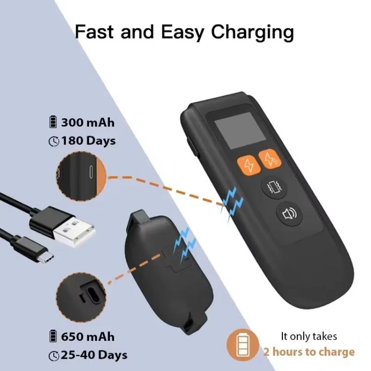 T740 Rechargeable Remote Dog Training Collar IP67 Waterproof  Pet Trainer, T740