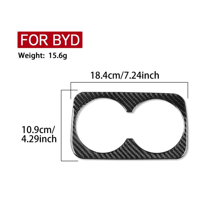 For 2022-2025 BYD Seal Rear Drain Cup Holder Decorative Sticker