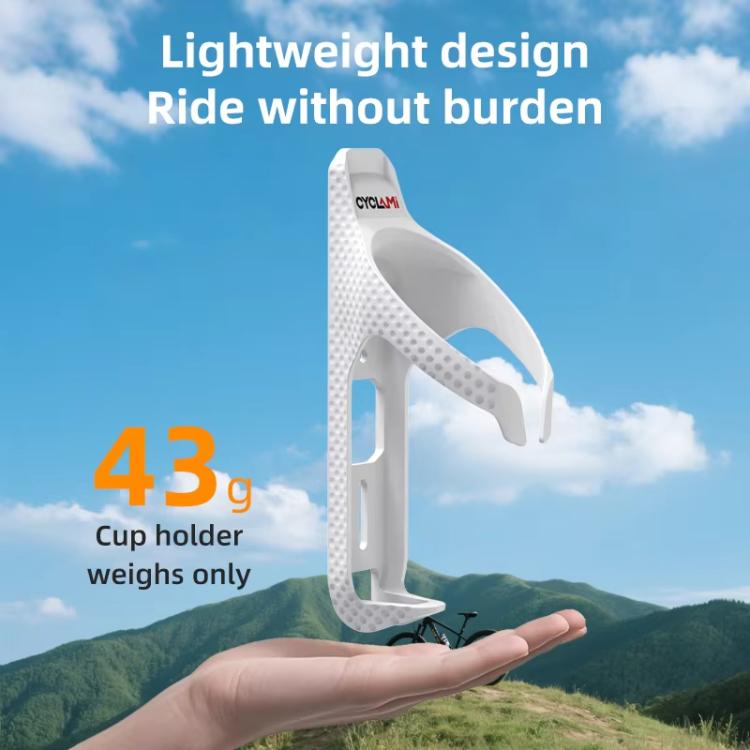 CYCLAMI Bicycle Water Bottle Cage Cycling Cup Holder, White, Black, Black+CYC-HB15 Tracker, White+CYC-HB15 Tracker