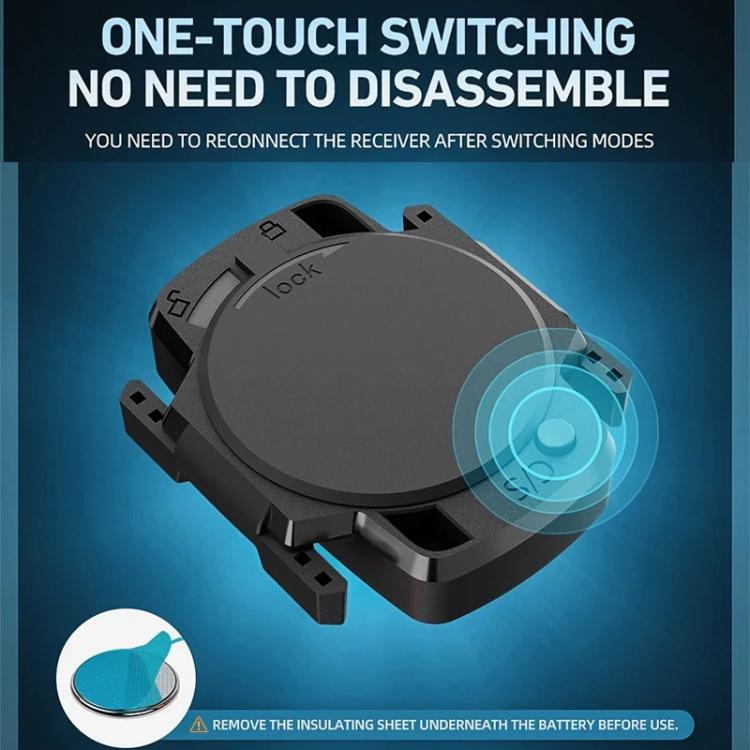 2 In 1 Cadence SensorPrecision Speed Smart Sensor, Supports Bluetooth and ANT+ Dual Modes, CYCLAMI C1
