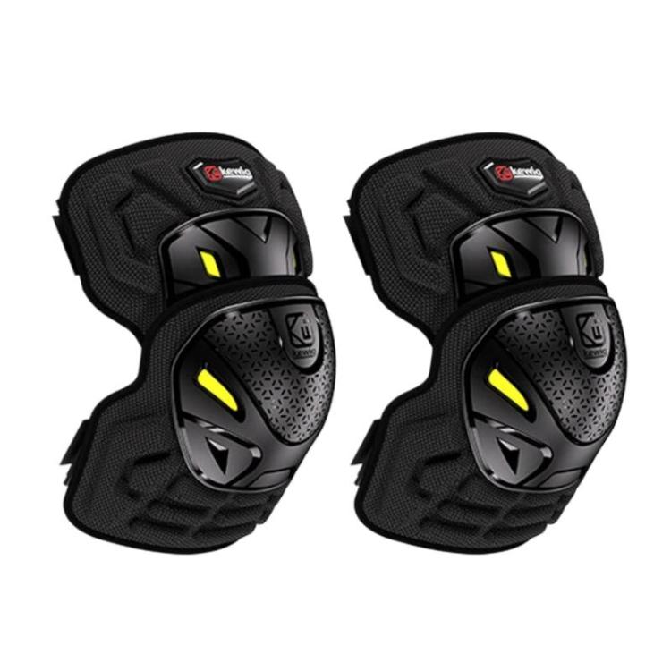 Kewig 2pcs Quick-Release Shockproof Motorcycle Riding Protective Covers Anti-Fall Knee & Elbow Pads, Elbow Guard L, Elbow Guard M, Knee Guard L, Knee Guard M