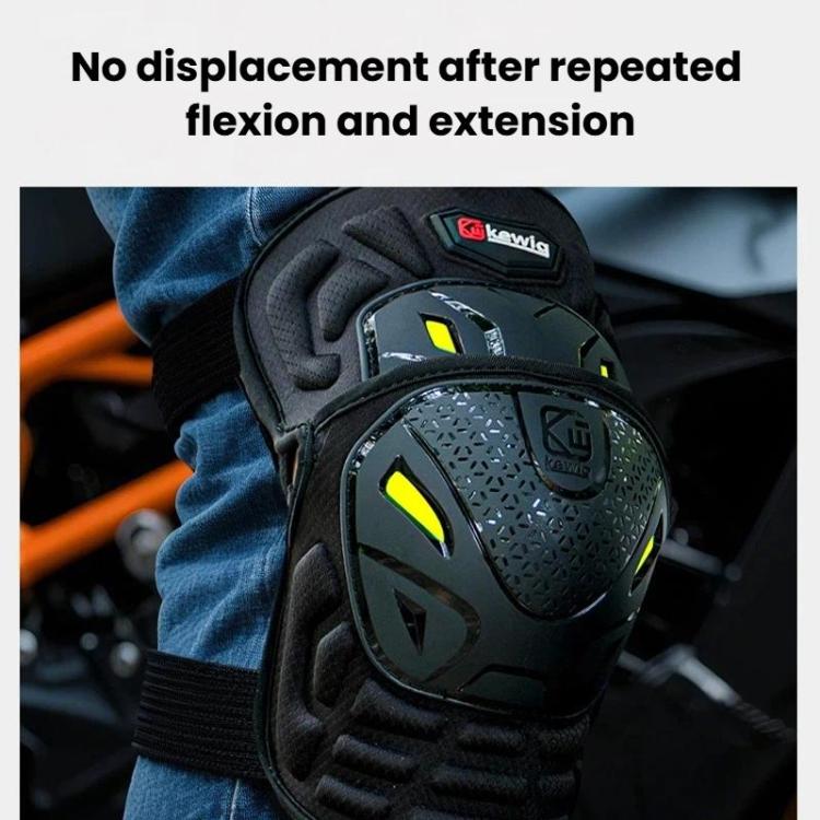 Kewig 2pcs Quick-Release Shockproof Motorcycle Riding Protective Covers Anti-Fall Knee & Elbow Pads, Elbow Guard L, Elbow Guard M, Knee Guard L, Knee Guard M