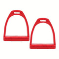 1pair High-strength Engineering Plastic Stirrup With Non-Slip Rubber Pads