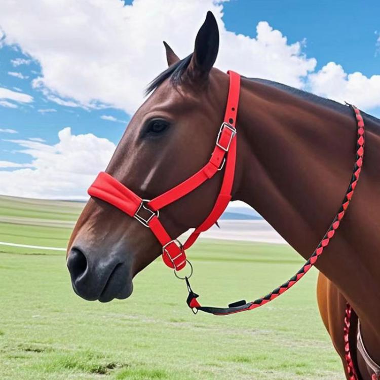 2.15m Woven Webbing Lead Rope Hand-Braided Horse Reins Horse Tether