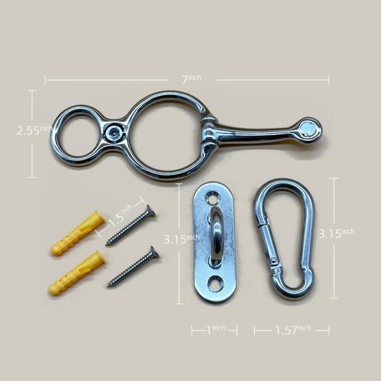 3pcs/ Set Stainless Steel Stable Rope Clips Outdoor Horse Tether Clips