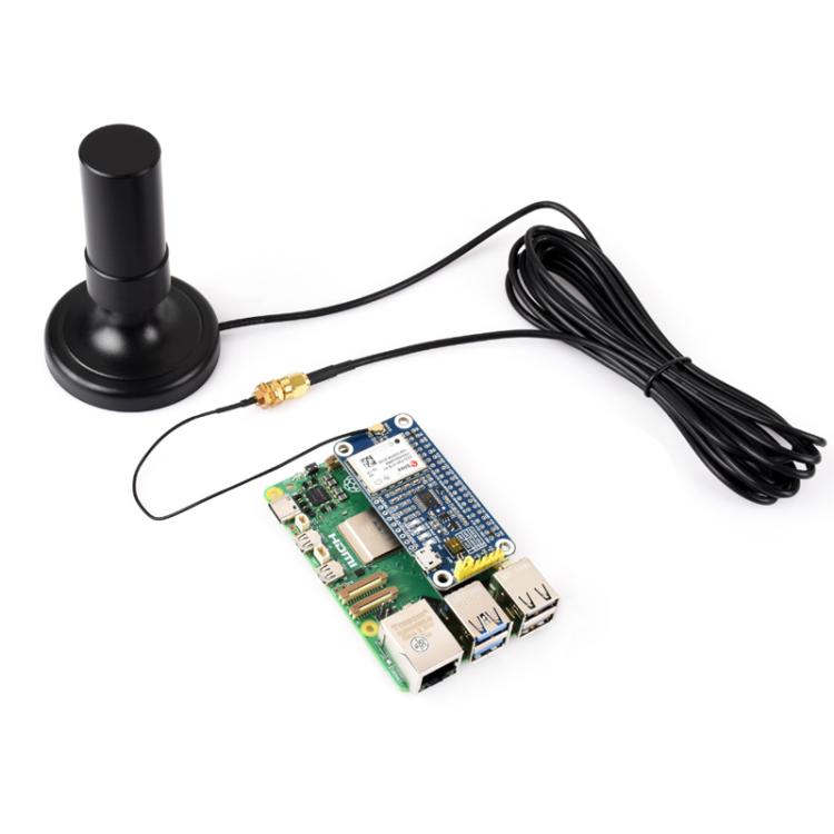 WAVESHARE GNSS L1+L2+L5 Multi-Satellite Multi-Frequency Four-Wire Helical Active Precision Positioning Antenna, Q25, Q39