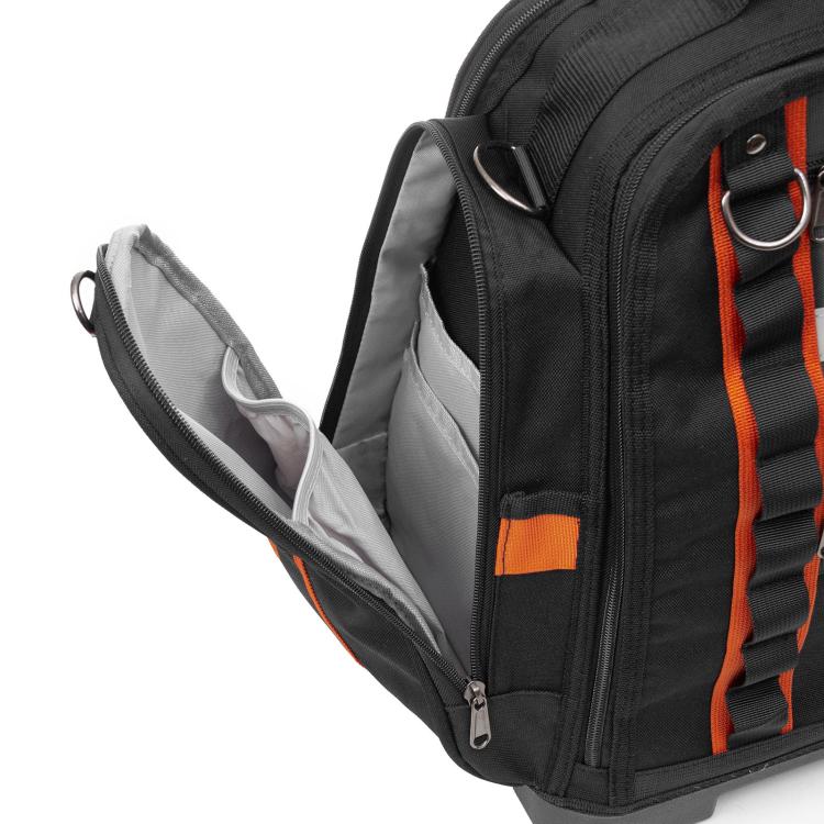 Durable Oxford Fabric Tool Tote Bag with Hard Bottom Portable Storage for Hand Tools, Testers, Measuring Instruments