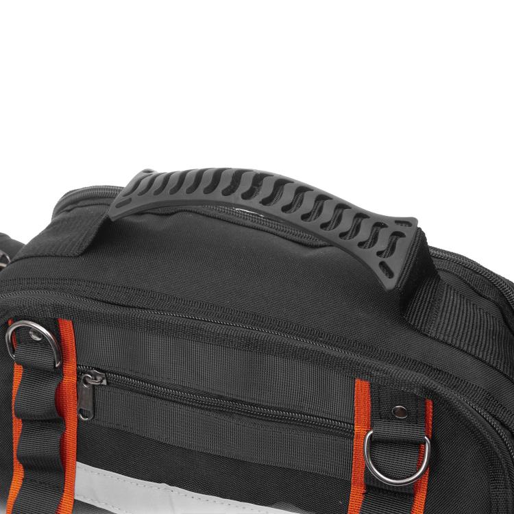 Durable Oxford Fabric Tool Tote Bag with Hard Bottom Portable Storage for Hand Tools, Testers, Measuring Instruments
