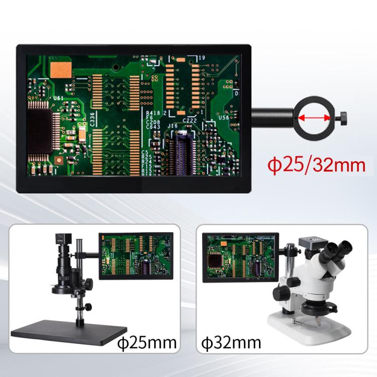 Industrial Grade IPS Microscope Monitor, US Plug, 8 Inch with 25mm Mounting Bar, 8 Inch with 32mm Mounting Bar, 10 Inch with 25mm Mounting Bar, 10 Inch with 32mm Mounting Bar, 11.6 Inch with 25mm Mounting Bar, 11.6 Inch with 32mm Mounting Bar          ...