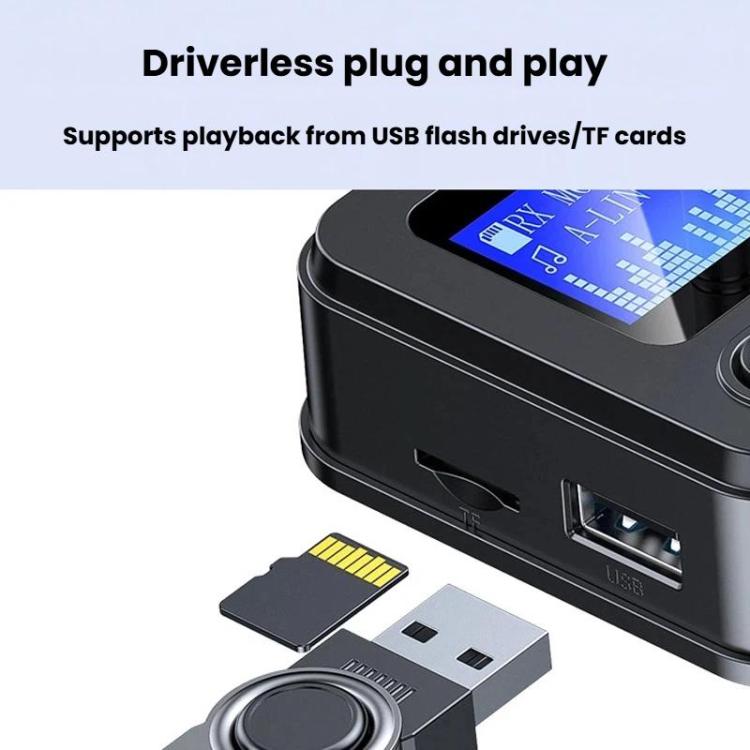 GT87 2 In 1 Bluetooth 5.4 Receiver & Transmitter RCA / AUX Wireless Audio Adapter, GT87