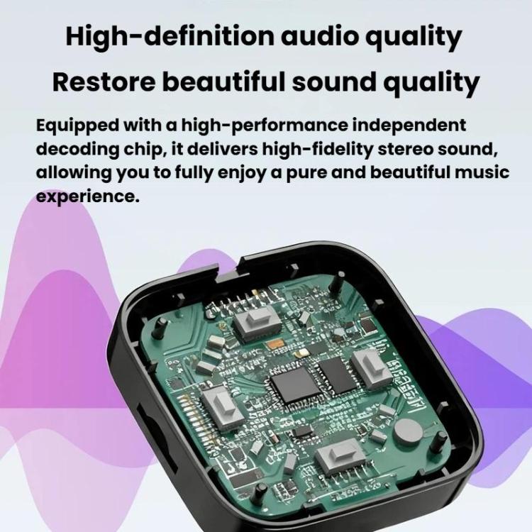 W21 AUX Hands-Free Calling Bluetooth 5.3 Receiver Car Wireless Audio Adapter, W21