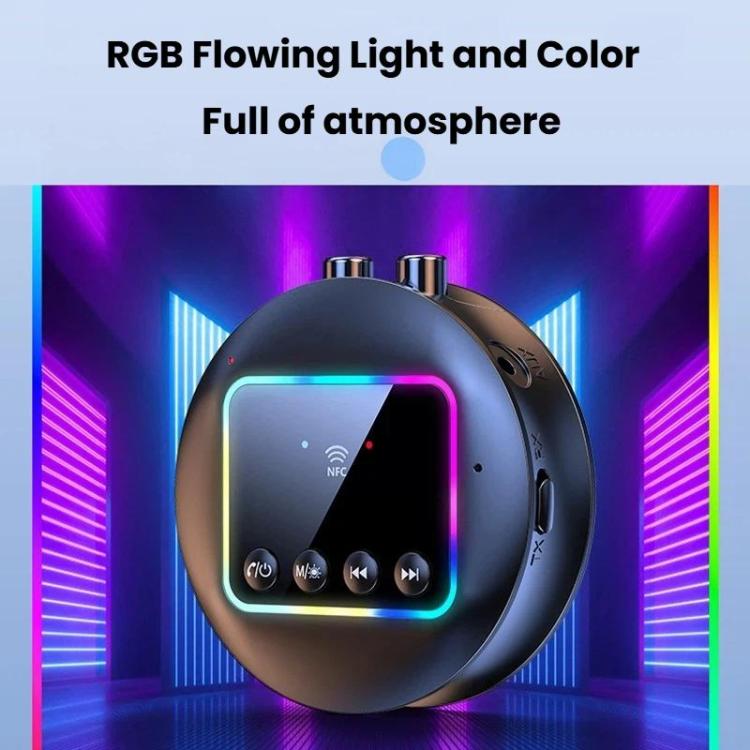 GT77 NFC Bluetooth Receiver & Transmitter With Ambient Light Car Audio Amplifier & Audio Converter, GT77