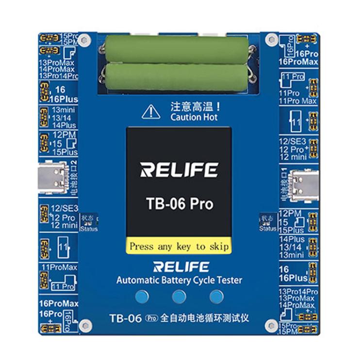 For IPhone 11-16 Series Fully Automatic Battery Cycle Tester With Dual-Channel Independent Battery Cycle Charging, EU Plug, TB-06 Pro