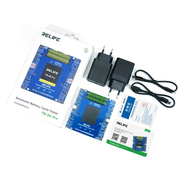 For IPhone 11-16 Series Fully Automatic Battery Cycle Tester With Dual-Channel Independent Battery Cycle Charging, EU Plug, TB-06 Pro