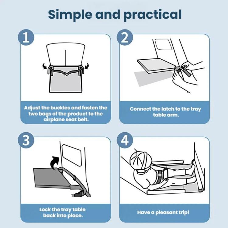 Insular Airplane Travel Child Seat Extension Pad