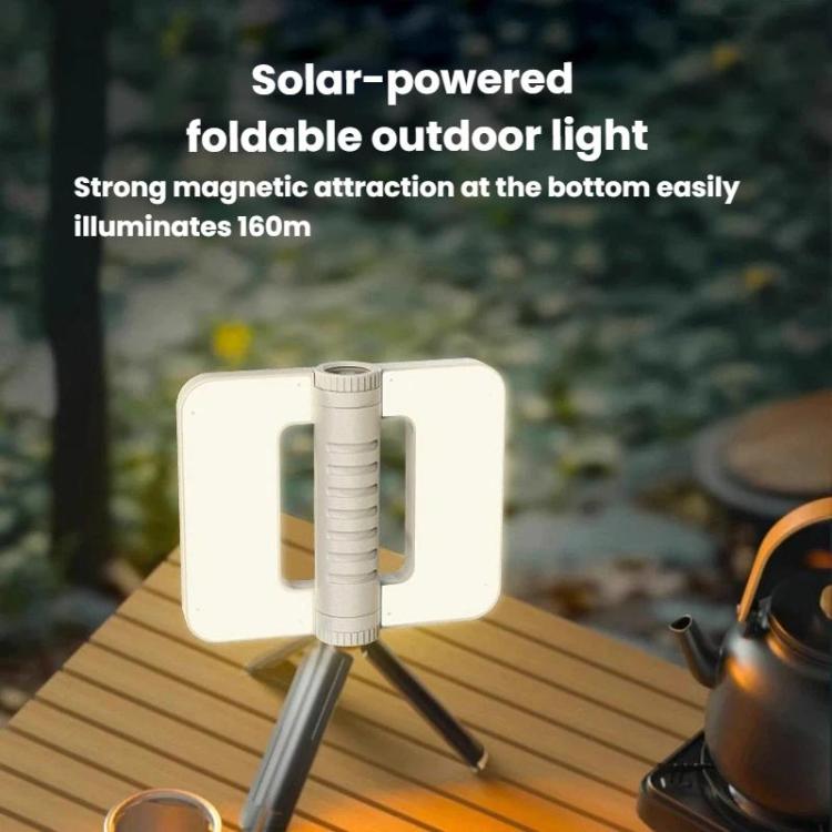 WUSHANG WS-HD52 Portable Foldable Solar String Light With Battery Indicator Multi-Level Dimmable Camping Lantern