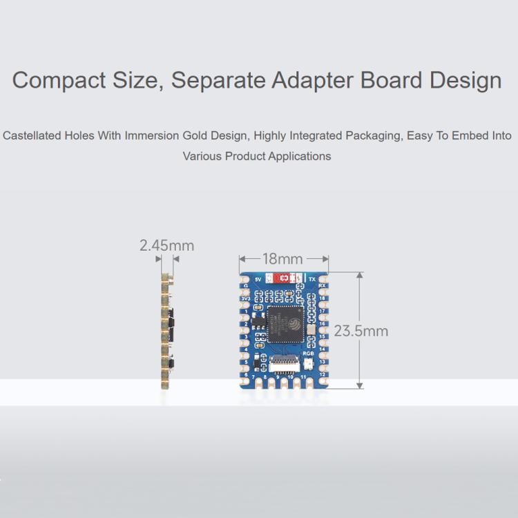 Mini Development Board Dual-Core Processor, 240MHz Running Frequency, Waveshare ESP32-S3-Tiny, Waveshare ESP32-S3-Tiny-N8R8, Waveshare ESP32-S3-Tiny-Kit, Waveshare  ESP32-S3-Tiny-N8R8-Kit