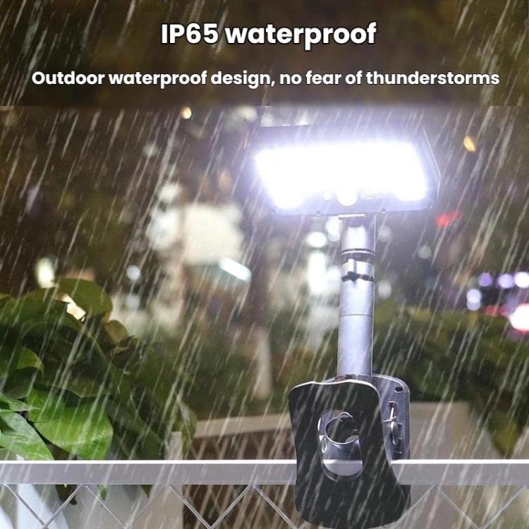 Solar Intelligent Motion Sensor Clip-On Light Outdoor Courtyard & Lawn Lamp, White Light, Warm Light, Three-Color Light Black, Three-Color Light White