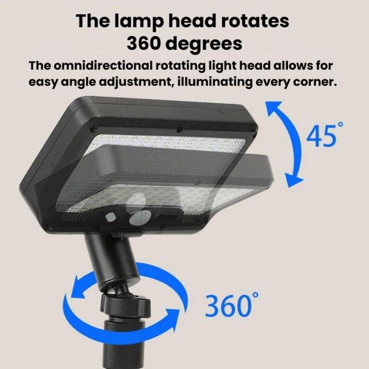 Solar Intelligent Motion Sensor Clip-On Light Outdoor Courtyard & Lawn Lamp, White Light, Warm Light, Three-Color Light Black, Three-Color Light White
