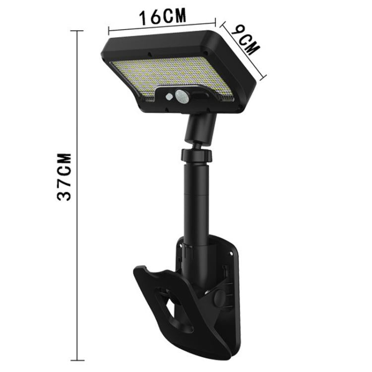 Solar Intelligent Motion Sensor Clip-On Light Outdoor Courtyard & Lawn Lamp, White Light, Warm Light, Three-Color Light Black, Three-Color Light White