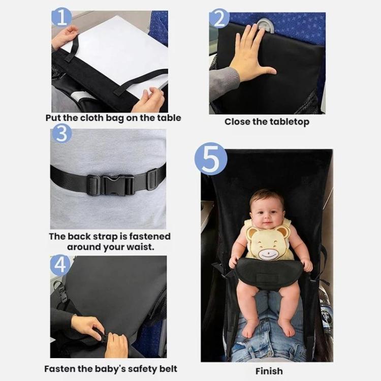 Insular Children Airplane Travel Seat Foldable Extendable Mattress Hammock