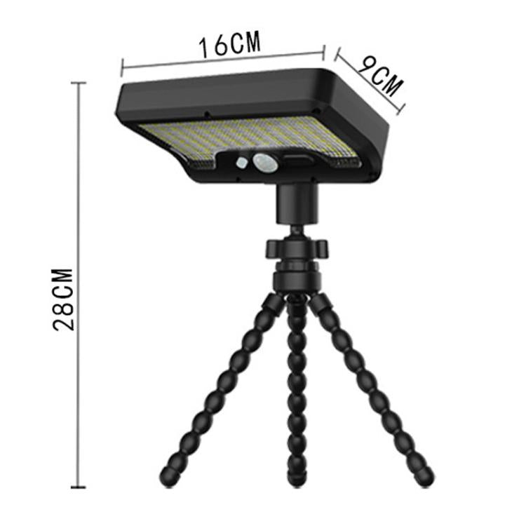 Octopus Style Solar Motion Sensor Waterproof Light Outdoor Smart Courtyard Light, White Light Black, Warm Light Black, White Light White, Warm Light Wight, Three-Color Light White, Three-Color Light Black