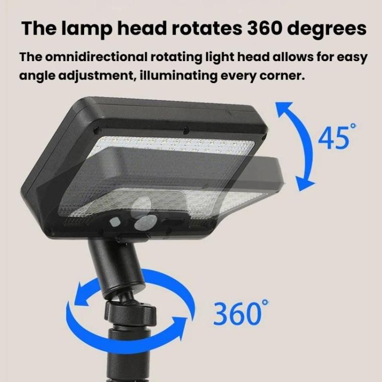 Octopus Style Solar Motion Sensor Waterproof Light Outdoor Smart Courtyard Light, White Light Black, Warm Light Black, White Light White, Warm Light Wight, Three-Color Light White, Three-Color Light Black