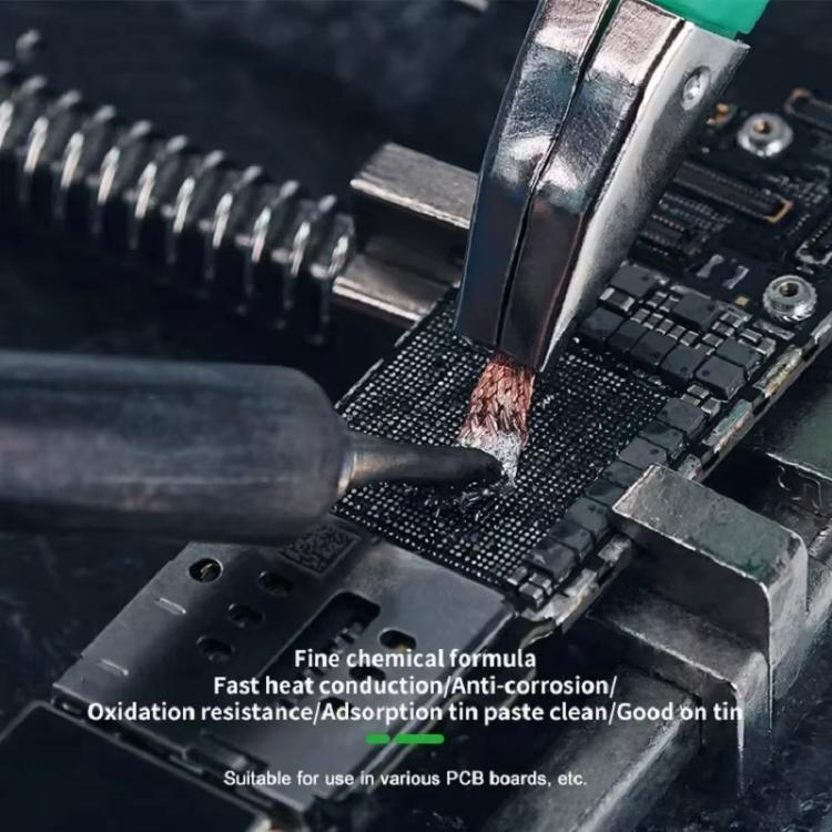 Powerful Solder Removal Tape Low Residue No-Clean Solder Removal Tape for Repair and Soldering, RELIFE 1.5mm x 2m, RELIFE 2mm x 2m, RELIFE 2.5mm x 2m, RELIFE 3mm x 2m, RELIFE 3.5mm x 2m