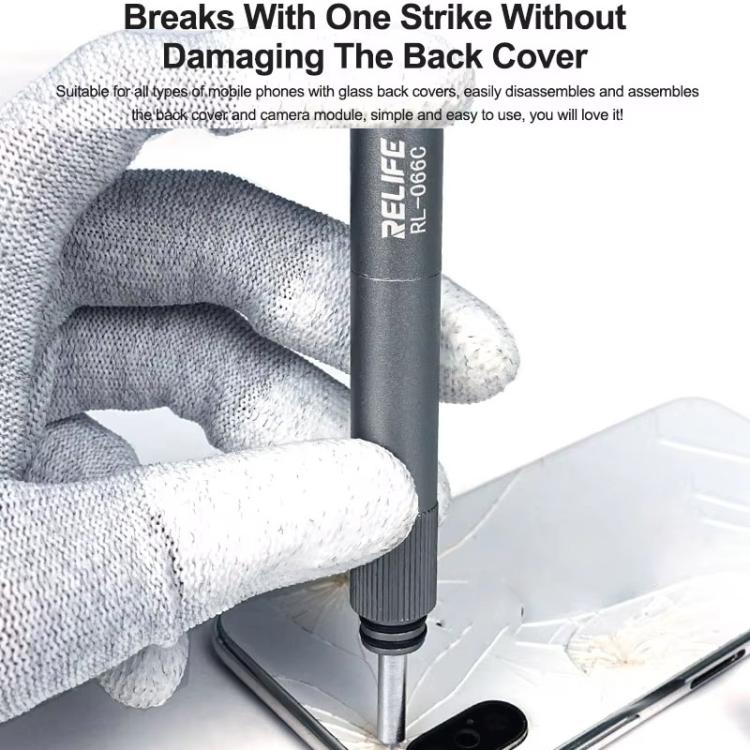 Smartphone Glass Back Cover Explosion Pen Screen Removal Tool Screen Smasher, RL-066C